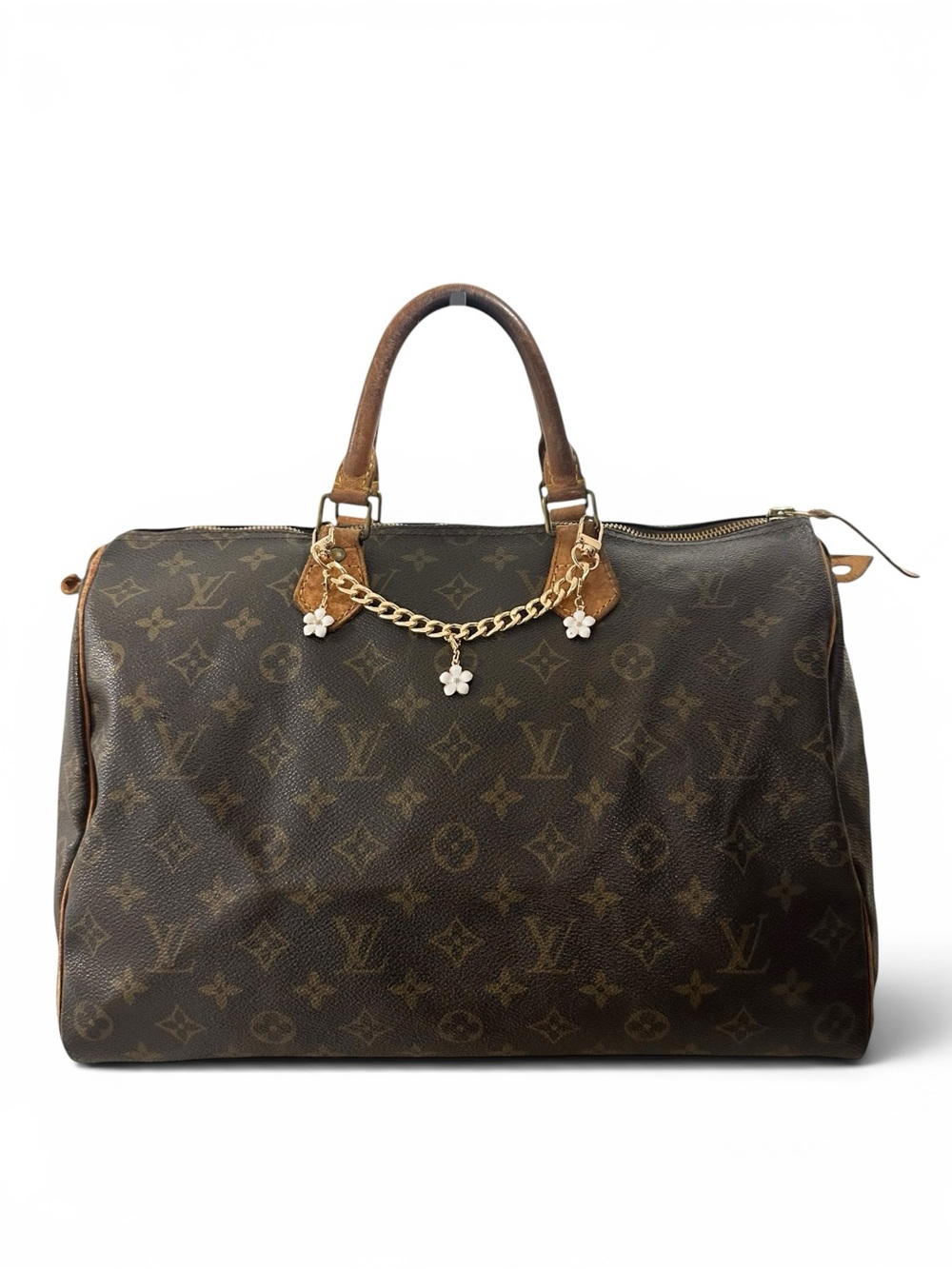Louis Vuitton Monogram & Vachetta Leather Speedy 35
